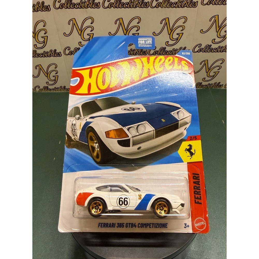 Hot Wheels Ferrari 365 GTB4 Competizione White HW Exotics 62/250 2023 Mattel - Picture 1 of 2